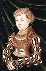 Portret van prinses Margaret von Sachsen