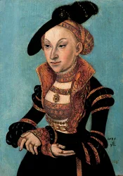 Portret van Sibylle van Cleve, keurvorstin van Saksen, 1535