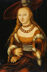 Portret van een jonge dame, ca. 1350