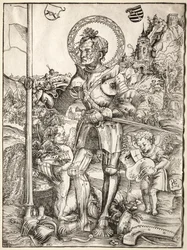 Sint Joris staand
