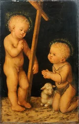 Het Christuskind zegent de jonge St. Johannes de Doper