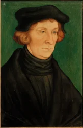 Portret van een geleerde (Otto Brunfels)