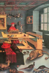 Kardinaal Albrecht van Brandenburg als de heilige Hiëronymus