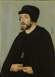 Duits: Bildnis König Ferdinands I. Portret van Ferdinand I, Heilige Roomse Keizer