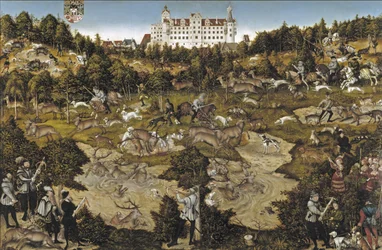 Jacht ter ere van keizer Karel V in kasteel Torgau