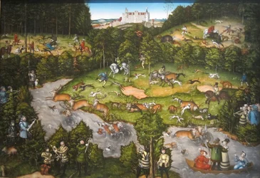 Jacht in de buurt van Kasteel Hartenfels