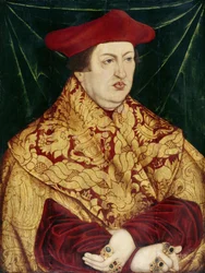 Portret van kardinaal Albrecht van Brandenburg