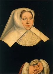 Portret van Margaretha van Oostenrijk, ca. 1530