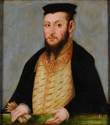 Pools: Portret van Zygmunta Augusta (1520-1572), króla Polski Sigismund II Augustus.