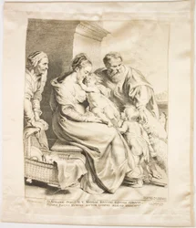 De Heilige Familie met Sint Jan en Sint Elizabeth