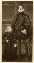 Henry, Lord Darnley (1545-1567) en zijn broer Charles (1555-1576) uit 