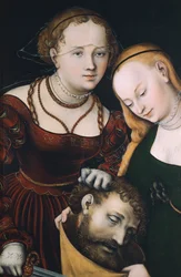 Judith met het hoofd van Holofernes door Lucas Cranach de Oude
