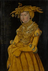 Portret van Catherine van Mecklenburg, Hertogin-Gemalin van Saksen (1487-1561)