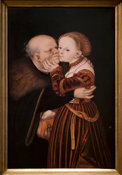 De oude dwaas. Circa 1530. Vlaamse kunst uit de 16e eeuw. Nationale Galerie, Sternbergpaleis, Praag (Tsjechië).