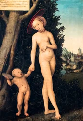 Venus en Cupido stelen honing