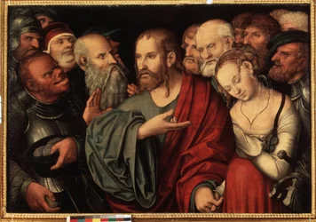 Christus en de overspelige vrouw, na 1532