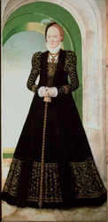 Portret van Anna van Denemarken, vrouw van keurvorst Augustus van Saksen