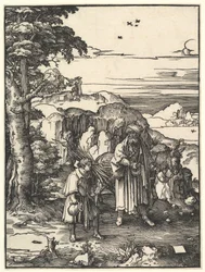 Abraham die Isaac gaat Offer