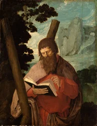 De heilige Andreas, halffiguur