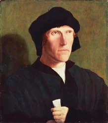 Portret van een 38-jarige man, ca. 1521, door Lucas van Leyden (1494 ca. 1533)