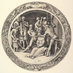 De Bespotting van Christus, uit de Circulaire Passie