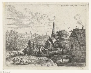 Dorp gelegen aan een rivier