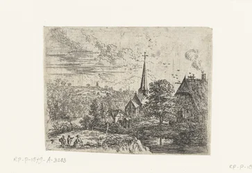 Dorp gelegen aan een rivier