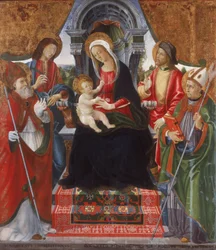 Maagd en Kind met heiligen Nicolaas, Sebastiaan, Rochus en Martinus