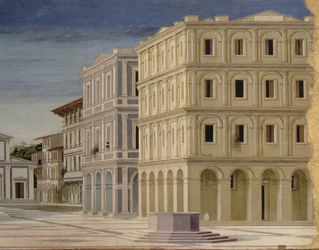 Zicht op een ideale stad, of De Stad van God (detail)