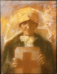 Portret van een jonge verpleegster