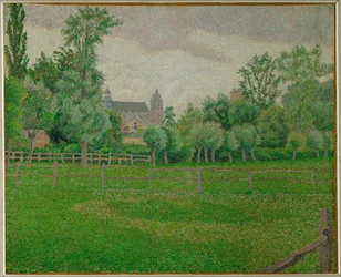 De kerk van Gisors (schilderij op doek)