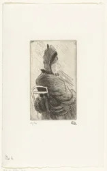 Zittende vrouw