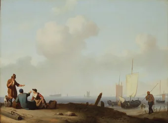 Visser en pinken, ca. 1660-1700 (olieverf op doek, op paneel gelegd)