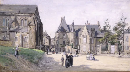 Het kleine dorpsplein
