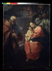 De rust van de Heilige Familie tijdens de vlucht naar Egypte