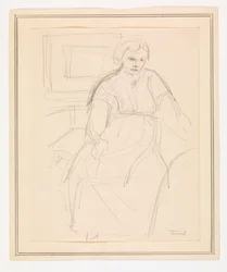 Zittende Vrouw