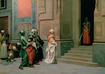 Buiten het paleis