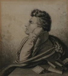 Portret van de dichter Heinrich Heine 1797-1856, 1827