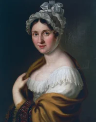 Portret van Johanna Rosine Wagner, geboren Patz, moeder van Richard Wagner