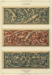 Houtsnijwerk op banken in de kerk van St Mary, Lubeck, Duitsland