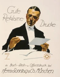 Goede reclame-afdrukken bij Herm. Sonntag en Co. München