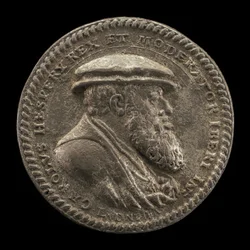 Karel V, 1500-1558, Koning van Spanje 1516-1556, Heilige Roomse Keizer 1519 [voorzijde], 1542
