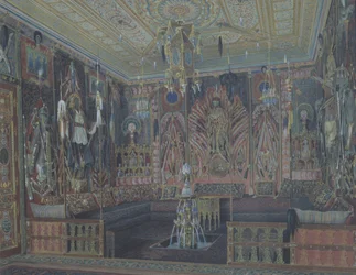 De Aziatisch-Turkse kamer in het Grote Paleis in Tsarskoye Selo