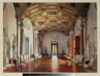 De grote agaatzaal in het grote paleis van Tsarkoye Selo