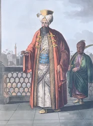 Een Bey Eminentie in Caïro, door Luigi Mayer