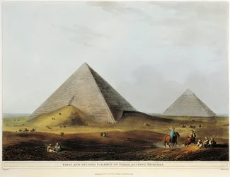 Arabische woning gebouwd op oude ruïnes langs het Menuf-kanaal in Egypte uit Views in Egypt