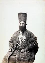 Een man in traditionele kleding. Iran