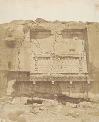 Graf op de rots in Persepolis, 1858