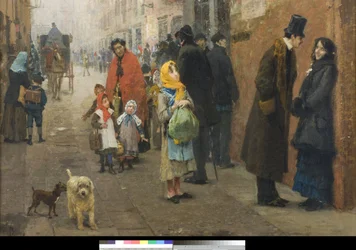 Een straat in Milaan, 1881