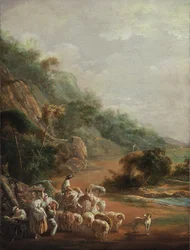 Scène met dorpelingen (fragment)